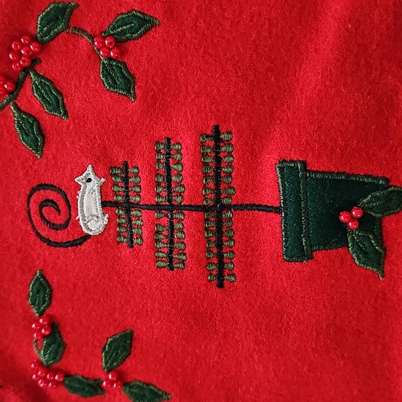 Cat Christmas Stocking Beautifully Stitched - Picture 6 of 9
